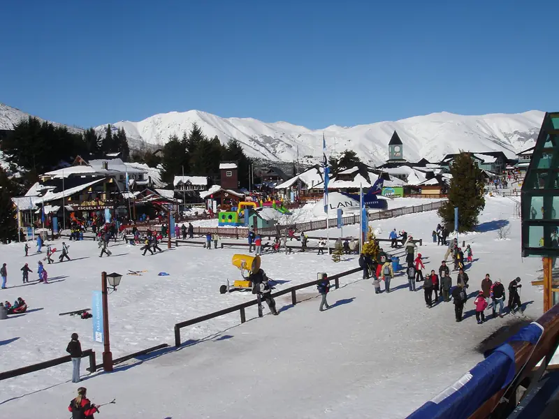 Base del Cerro Catedral en invierno