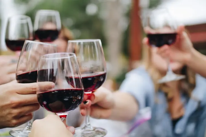 Glass of Malbec