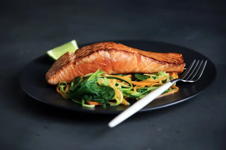 Grilled salmon
